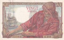 France 20 Francs fisherman - 10-03-1949 - Serial E.216