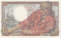 France 20 Francs fisherman - 19-05-1949 - Serial C.219