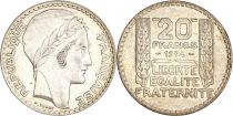 France 20 Francs Marian with laureate head -1934