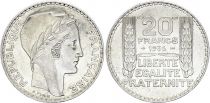 France 20 Francs Marian with laureate head -1936