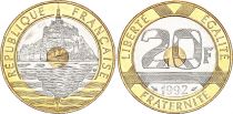 France 20 Francs Mont Saint-Michel - 1992