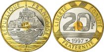 France 20 Francs Mont Saint-Michel - 1997 - Frappe BU