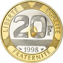 France 20 francs Mount Saint Michel - 1998 - Proof