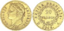 France 20 Francs Napoleon I  1812 A - Gold - aVF - Type Empire