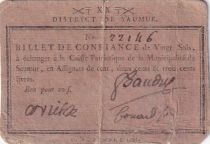 France 20 Sols - Maine et loire - District de Saumur - 26-11-1791