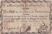 France 20 Sols - Sarthe - Municipalité de Bonnetable - 1792