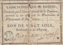 France 20 sols - Vienne - Poitiers - 1791