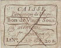 France 20 sous - Vendée - Caisse patriotique de Luçon - Manuscrit ou faux d\'époque ? - 1792