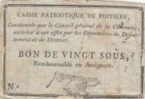 France 20 sous - Vienne - Poitiers - 1791