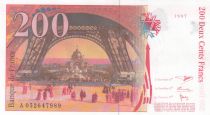 France 200 Francs - Gustave Eiffel - Tour Eiffel  - 1996 - Serial A.052