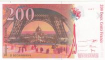 France 200 Francs - Gustave Eiffel - Tour Eiffel  - 1996 - Serial B.053