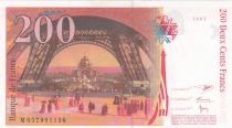 France 200 Francs - Gustave Eiffel - Tour Eiffel  - 1996 - Serial M.057