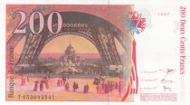 France 200 Francs - Gustave Eiffel - Tour Eiffel  - 1996 - Serial T.053