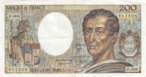 France 200 Francs - Montesquieu - 1981 - Serial D.008