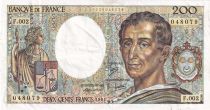 France 200 Francs - Montesquieu - 1981 - Serial F.002