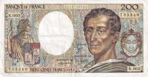 France 200 Francs - Montesquieu - 1981 - Serial N.003