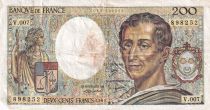 France 200 Francs - Montesquieu - 1981 - Serial V.007