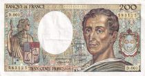 France 200 Francs - Montesquieu - 1981 - Série D.008 - F.70.01