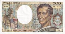 France 200 Francs - Montesquieu - 1981 - Série D.008 - F.70.01