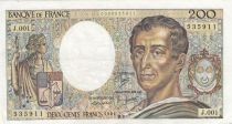 France 200 Francs - Montesquieu - 1981 - Série J.001