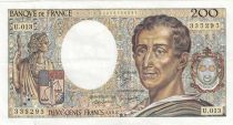 France 200 Francs - Montesquieu - 1982 - Serial U.013