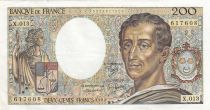 France 200 Francs - Montesquieu - 1982 - Serial X.013 - F.70.02