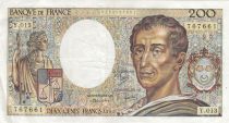 France 200 Francs - Montesquieu - 1982 - Serial Y.013 - F.70.02