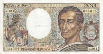 France 200 Francs - Montesquieu - 1983 - Serial A.014 - F.70.03