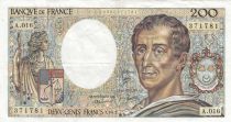 France 200 Francs - Montesquieu - 1983 - Serial A.016 - F.70.03