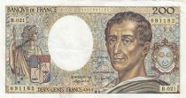 France 200 Francs - Montesquieu - 1983 - Serial B.021 - F.70.03