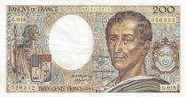 France 200 Francs - Montesquieu - 1983 - Serial G.018 - F.70.03