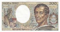 France 200 Francs - Montesquieu - 1983 - Serial M.018