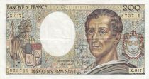 France 200 Francs - Montesquieu - 1983 - Serial X.017 - F.70.03