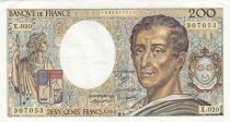 France 200 Francs - Montesquieu - 1983 - Serial X.020