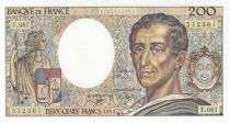 France 200 Francs - Montesquieu - 1991 - Serial F.087