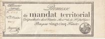 France 25 francs - Territorial mandate - serial 15 - Num 63207 - 1796