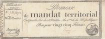 France 25 francs - Territorial mandate without serial - 1796 - VF