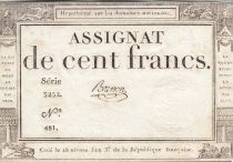 France 250 Livres - 18 Nivose An III - 07-01 -1795 - Sign. Brisson - Série 3252