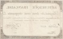 France 250 Livres - 7 Vendemiaire An II - 28.9.1793 - Sign. Dejian - Serial 1558