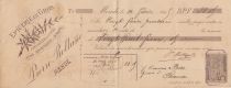 France 28 francs - Bank cheque receipt - Grocery store - 1899