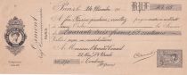 France 28.50 francs - Bank cheque receipt - École pratique de commerce - 1912