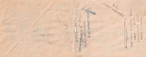 France 28.50 francs - Receipt for bank cheque - Construction of casks and barrels of all sizes - 1912