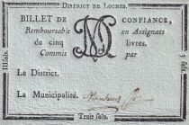 France 3 Sols - Indre et Loire - District de Loches - 1792