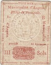 France 3 Sols - Maine et loire - Angers municipality - 1792