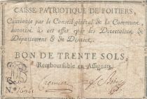 France 30 sols  - Vienne - Poitiers - 1791