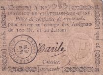 France 30 Sols - Côte d\'Or - Chatillon-sur-Seine - Caisse Patriotique - 1792