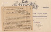 France 35.20 francs - Bank cheque receipt - La prévoyance - 1914