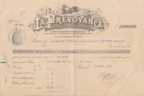 France 35.20 francs - Reçu de chèque de banque - La prévoyance - 1913