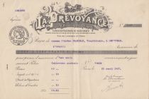 France 35.20 francs - Reçu de chèque de banque - La prévoyance - 1917