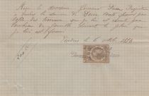 France 38 000 francs - Balance for work - R. Pallot notaire - 1883